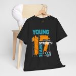Young Strength Team 1917 Black Color T-Shirt For Unisex Heavy Cotton Tee