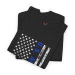 U.S. Air Force Flag Heavy Cotton Tee - Unisex Military Shirt for Veterans and Supporters