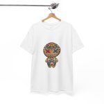 Scary Doll White Color Tshirt For Unisex Heavy Cotton Tee