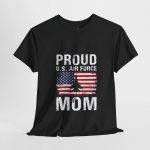 Proud U.S. Air Force Mom Unisex Heavy Cotton Tee