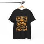Men's Skull GYM Lifestyle Tee - 'This is a Lifestyle, There is No Finish Line' Men's Skull GYM Lifestyle Tee - 'This is a Lifestyle, There is No Finish Line'
