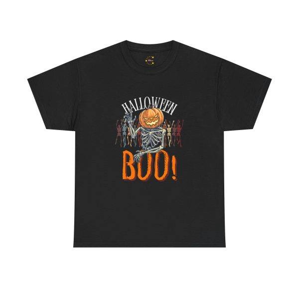 Halloween Boo Black Color T-Shirt For Unisex Heavy Cotton Tee Halloween Boo Black Color T-Shirt For Unisex Heavy Cotton Tee