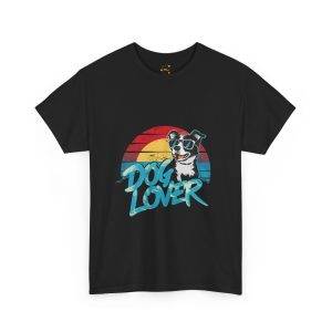 Retro Dog Lover Unisex Heavy Cotton Tee - Perfect for Pet Enthusiasts!
