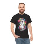Hipster Unicorn black color Tshirt For Unisex Heavy Cotton Tee