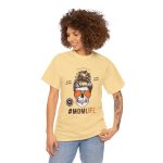 Mother Mom Life Yallow Color for Unisex Heavy Cotton Tee