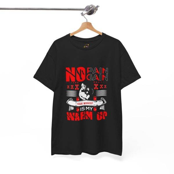 No Pain No Gain GYM Unisex Heavy Cotton Tee - Perfect for Fitness Enthusiasts