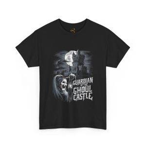 Halloween GUARDIAN OF THE GHOUL CASTLE Black Color T-Shirt For Unisex Heavy Cotton Tee