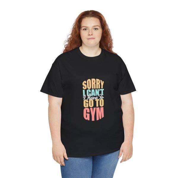 Funny Gym Apology Tee - Unisex Heavy Cotton T-Shirt