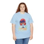 Summer Time Light Blue Color T-Shirt For Unisex Heavy Cotton Tee