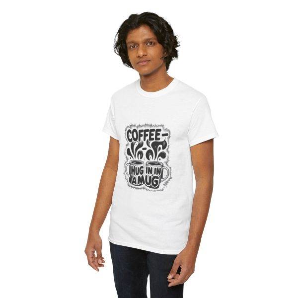 Coffee Hug Unisex Heavy Cotton Tee - Perfect for Coffee Lovers
