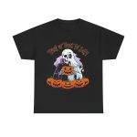 Trick Or Treat Your Self Black Color T-Shirt For Unisex Heavy Cotton Tee