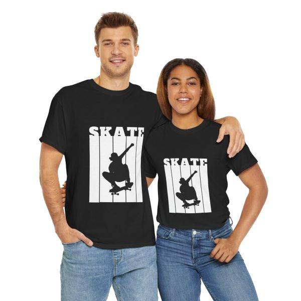 Skate Black Color T-Shirt For Unisex Tee
