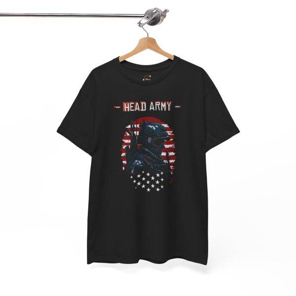 Head Army Unisex Heavy Cotton Tee - Patriotic Graphic Tee for Freedom Lovers