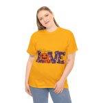 Love Halloween Gold Color T-Shirt For Unisex Heavy Cotton Tee