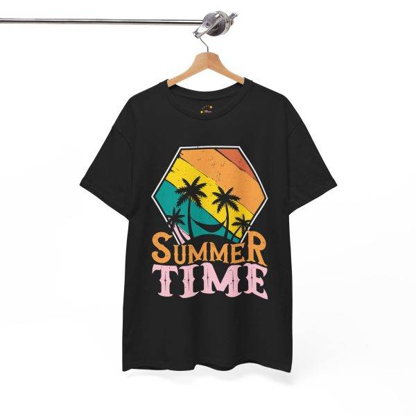 Summer Time Unisex Heavy Cotton Tee - Tropical Vibes T-Shirt Summer Time Unisex Heavy Cotton Tee - Tropical Vibes T-Shirt
