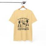 Motivational Fitness Gym Tee - 'Stop Giving Up' Women Heavy Cotton Shirt