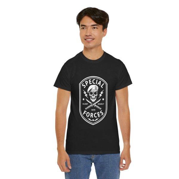 SPECIAL FORCES SILENT DEADLY 1979 Black Color T-Shirt For Unisex Heavy Cotton Tee