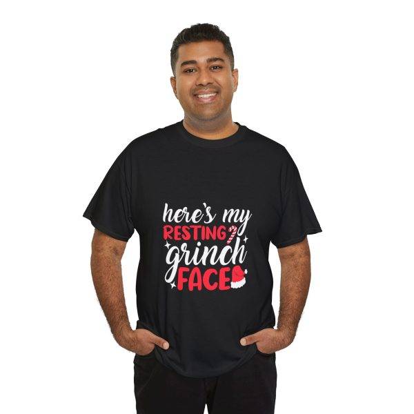 Here's My Resting Grinch Black Color T-Shirt For Unisex Heavy Cotton Tee Here's My Resting Grinch Black Color T-Shirt For Unisex Heavy Cotton Tee