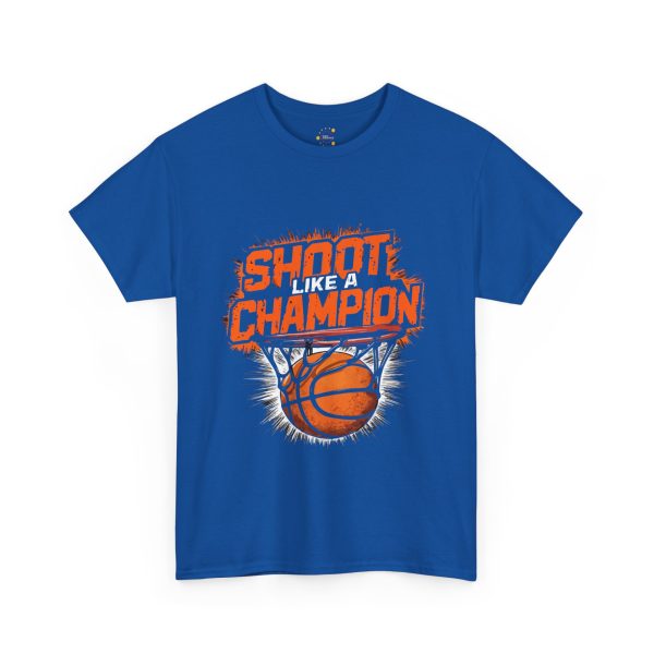 Shoot Like a Champion Basketball Tee - Unisex Heavy Cotton T-Shirt for Sports Lovers Shoot Like a Champion Basketball Tee - Unisex Heavy Cotton T-Shirt for Sports Lovers