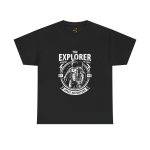 Astronaut THE EXPLORER MISSION TO MARS Black Color T-Shirt For Unisex Heavy Cotton Tee