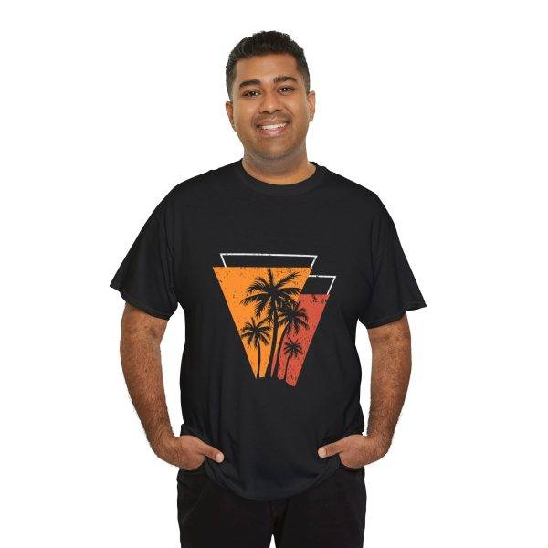 Summer Palm Black Color T-Shirt For Unisex Heavy Cotton Tee Summer Palm Black Color T-Shirt For Unisex Heavy Cotton Tee