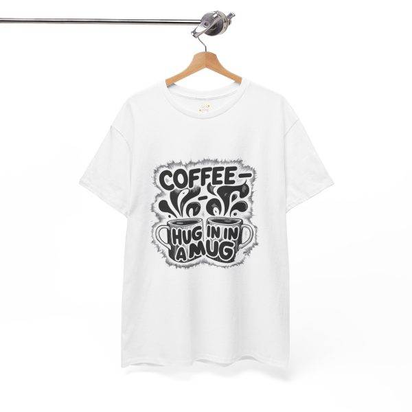 Coffee Hug Unisex Heavy Cotton Tee - Perfect for Coffee Lovers