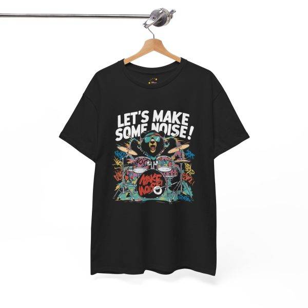 Unisex Heavy Cotton Tee - Let's Make Some Noise! Rock Music Shirt