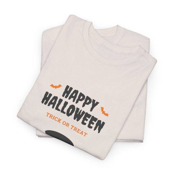 Happy Halloween Ice Gray Color T-Shirt For Unisex Heavy Cotton Tee Happy Halloween Ice Gray Color T-Shirt For Unisex Heavy Cotton Tee