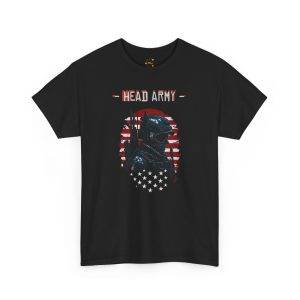 Head Army Unisex Heavy Cotton Tee - Patriotic Graphic Tee for Freedom Lovers