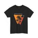 Summer Palm Black Color T-Shirt For Unisex Heavy Cotton Tee Summer Palm Black Color T-Shirt For Unisex Heavy Cotton Tee