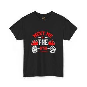 Gym Motivational Unisex Heavy Cotton Tee - 'Meet Me At The Gym'