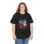 Cute Patriotic Cat Unisex Heavy Cotton Tee - "You Had Me at Meow" Cute Patriotic Cat Unisex Heavy Cotton Tee - "You Had Me at Meow"
