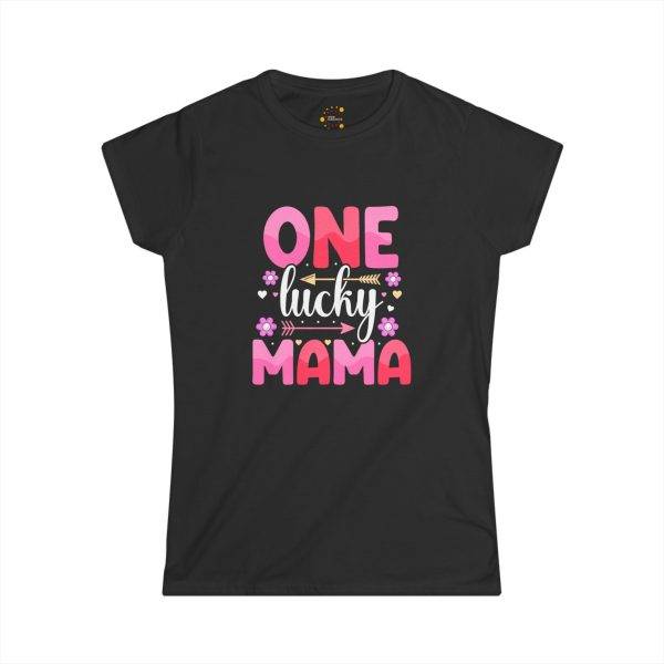 One Lucky Mama Women's Softstyle Tee - Perfect Gift for Moms on Special Occasions