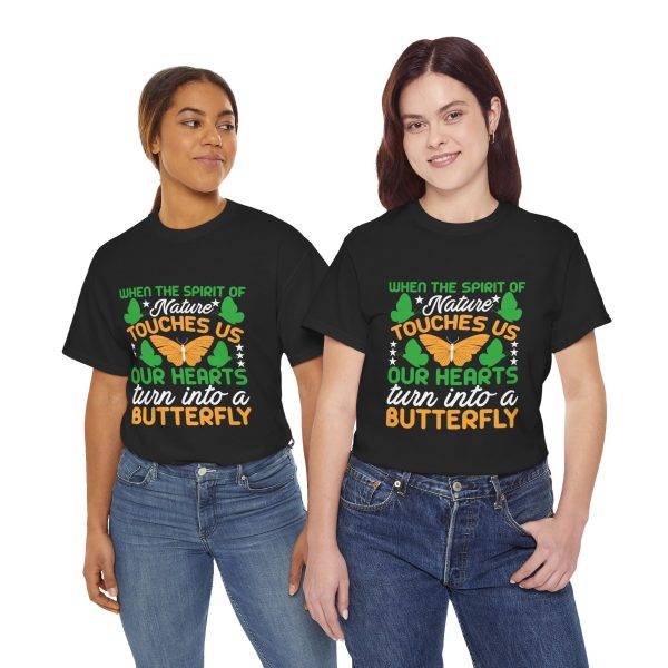 BUTTERFLY Black Color T-Shirt For Unisex Heavy Cotton Tee