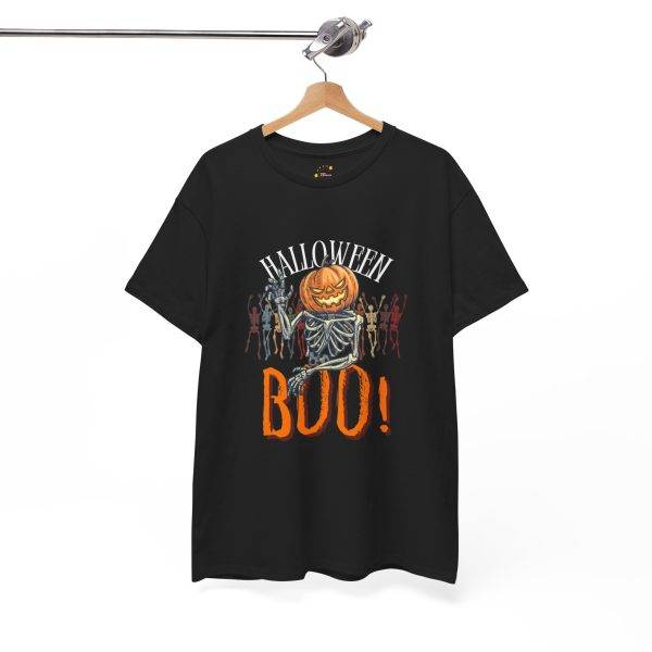 Halloween Boo Black Color T-Shirt For Unisex Heavy Cotton Tee Halloween Boo Black Color T-Shirt For Unisex Heavy Cotton Tee
