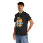 Tropical Sunset Surf Tee - Unisex Heavy Cotton Shirt