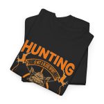 Hunting black color tshiert for Unisex Heavy Cotton Tee