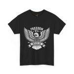 FREEDOM WILL NEVER DIE Black Color T-Shirt For Unisex Heavy Cotton Tee