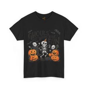 Halloween Ghouls Just Wanna Have Fun Back Color T-Shirt For Unisex Heavy Cotton Tee