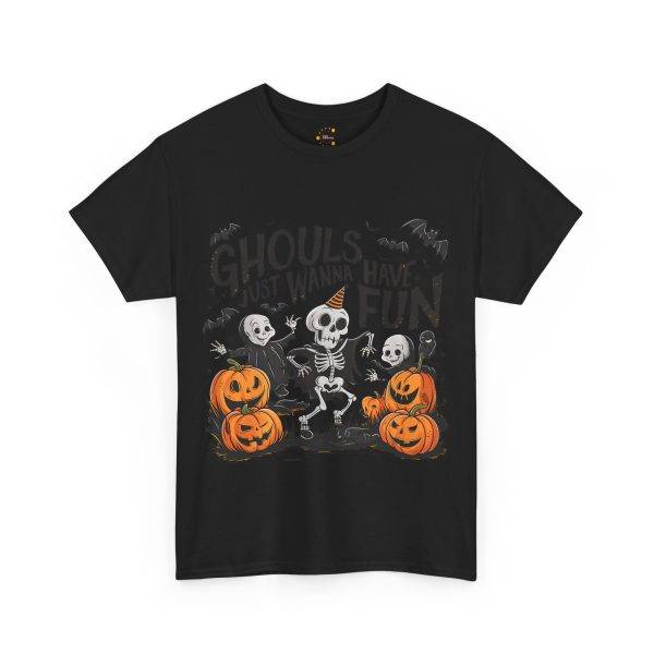 Halloween Ghouls Just Wanna Have Fun Back Color T-Shirt For Unisex Heavy Cotton Tee