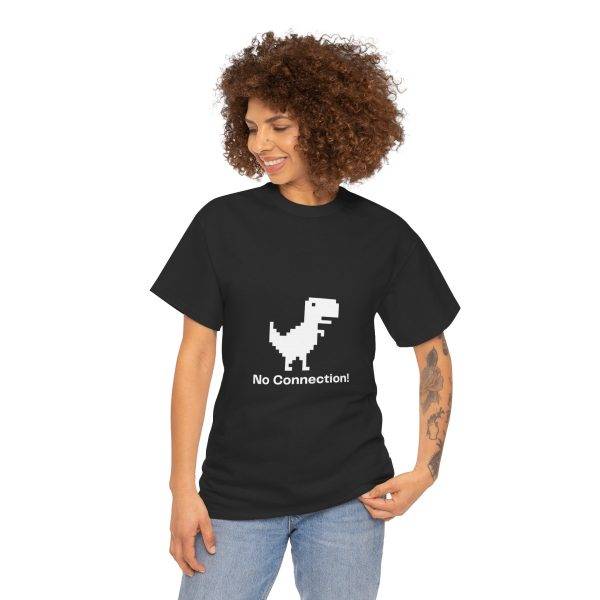 No Connection Black Color T-Shirt For Unisex Heavy Cotton Tee