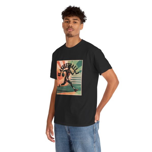 Vintage Basketball Unisex Heavy Cotton Tee - Sports Graphic Shirt for Athletes