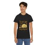 Funny Cat Energy Saving Mode Tee - Unisex Heavy Cotton T-Shirt