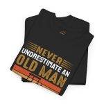 Never Underestimate an Old Man with a Tractor Unisex Heavy Cotton Tee