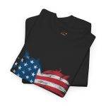 Patriotic USA Heart Unisex Heavy Cotton Tee