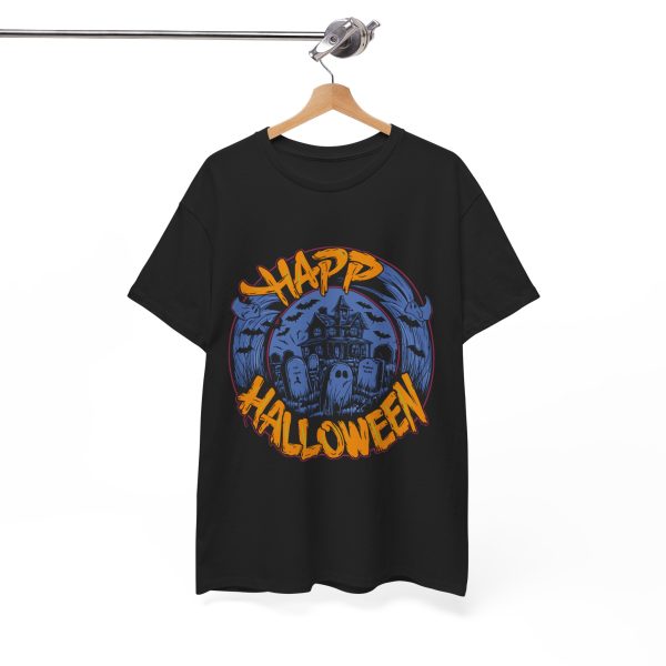 Happ Halloween Black Color T-Shirt For Unisex Heavy Cotton Tee Happ Halloween Black Color T-Shirt For Unisex Heavy Cotton Tee