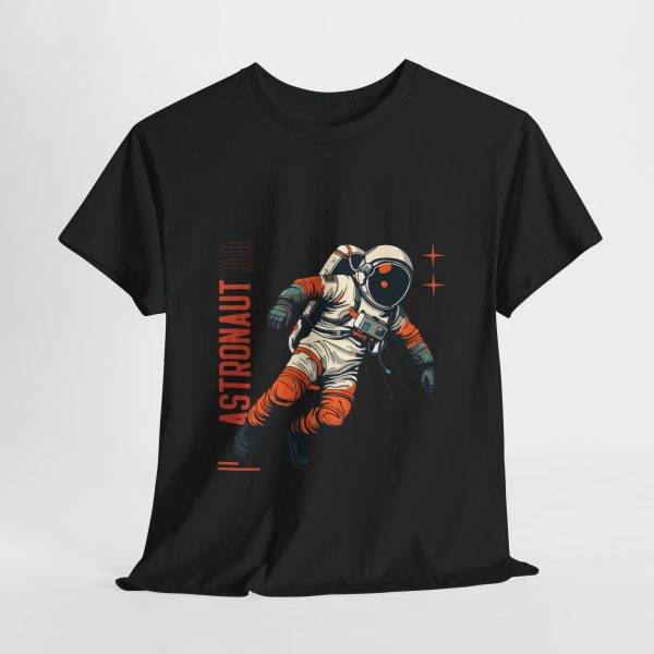 Astronaut Black Color T-Shirt For Unisex Heavy Cotton Tee