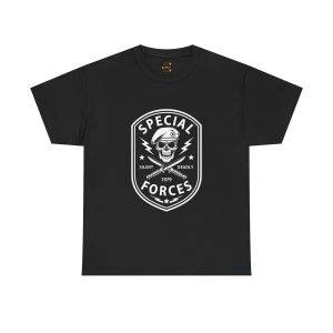 SPECIAL FORCES SILENT DEADLY 1979 Black Color T-Shirt For Unisex Heavy Cotton Tee