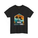 Summer Vibes Unisex Heavy Cotton Tee - Tropical Graphic T-Shirt
