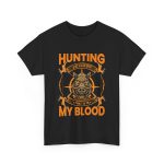Hunting black color tshiert for Unisex Heavy Cotton Tee